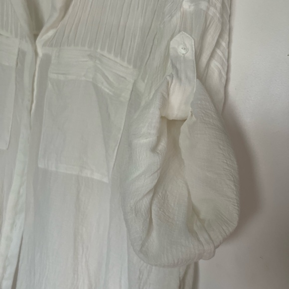 Spell and the Gypsy white bottom down shirt S - Picture 3 of 11